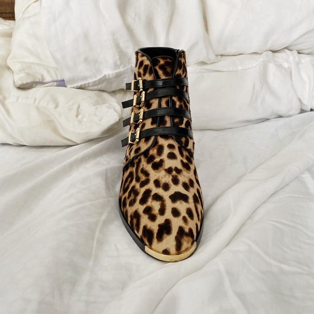 Michael Kors leopard print calf-hair booties - Picture 3 of 7